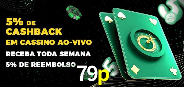 Promoções do cassino ao Vivo 79p